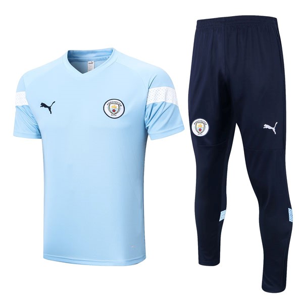 Entrenamiento Manchester City Conjunto Completo 2022/23 Azul